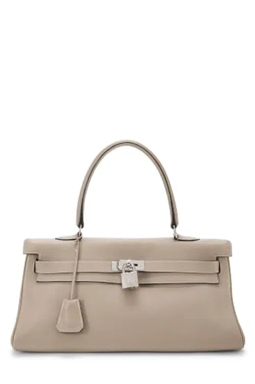 Hermès, Pre-loved Gris Tourterelle Clemence JPG 42