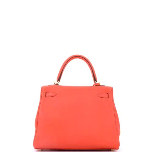 Hermès, Pre-Loved Kelly Handbag 25, Capucine — view 3