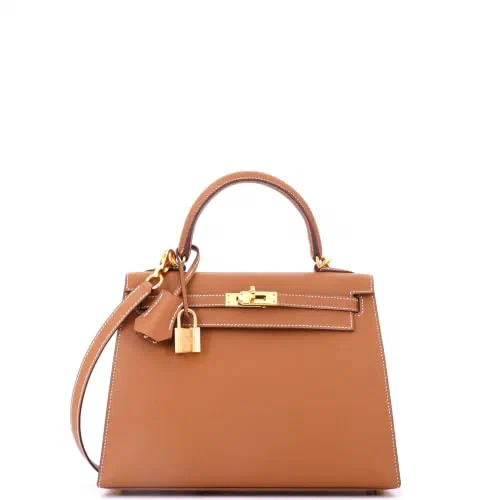 Hermès, Pre-Loved Kelly Handbag 25, Gold