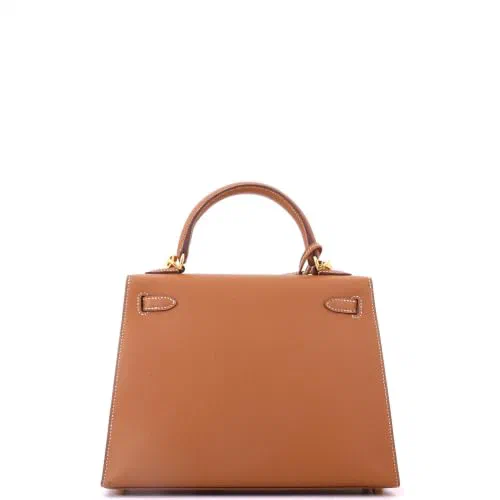 Hermès, Pre-Loved Kelly Handbag 25, Gold — view 3