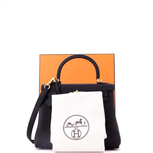 Hermès, Pre-Loved Kelly Handbag 25, Noir — view 3