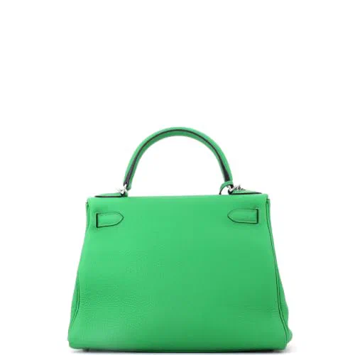 Hermès, Pre-Loved Kelly Handbag 28, Bamboo — view 3