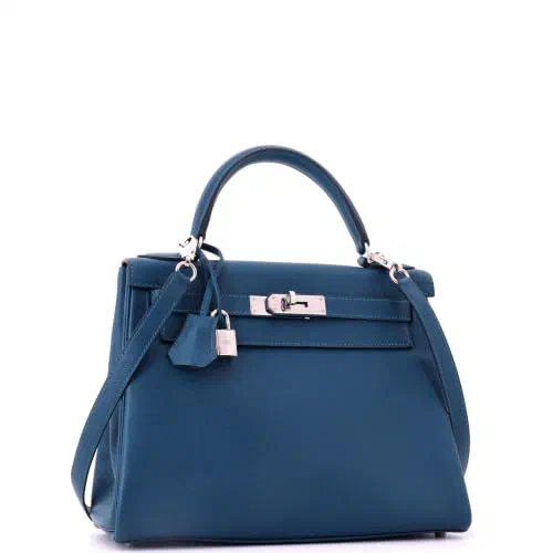 Hermès, Pre-Loved Kelly Handbag 28, Colvert — view 3