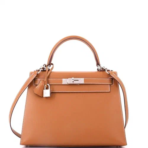 Hermès, Pre-Loved Kelly Handbag 28, Gold
