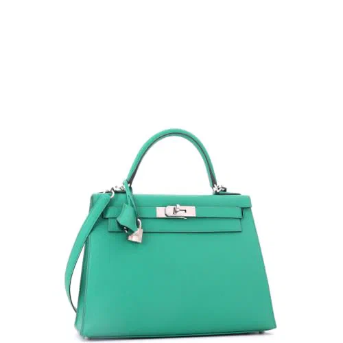 Hermès, Pre-Loved Kelly Handbag 28, Menthe — view 3