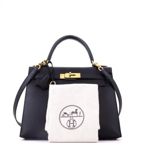 Hermès, Pre-Loved Kelly Handbag 28, Noir — view 3