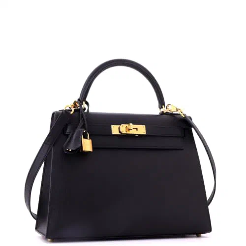 Hermès, Pre-Loved Kelly Handbag 28, Noir — view 3