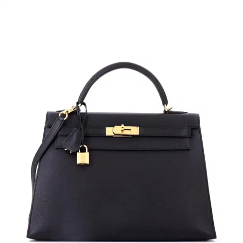 Hermès, Pre-Loved Kelly Handbag 32, Noir