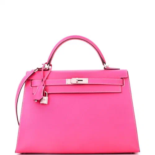 Hermès, Pre-Loved Kelly Handbag 32, Rose Tyrien