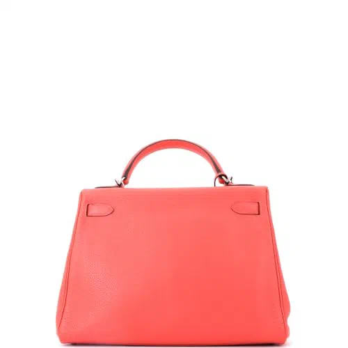 Hermès, Pre-Loved Kelly Handbag 32, Rouge Pivoine — view 3