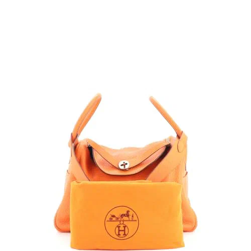 Hermès, Pre-Loved Lindy Bag 34, Orange H — view 3