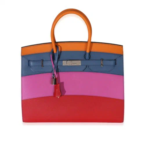 Hermès, Pre-Loved Sunset Sellier Birkin 35 Multicolor Large