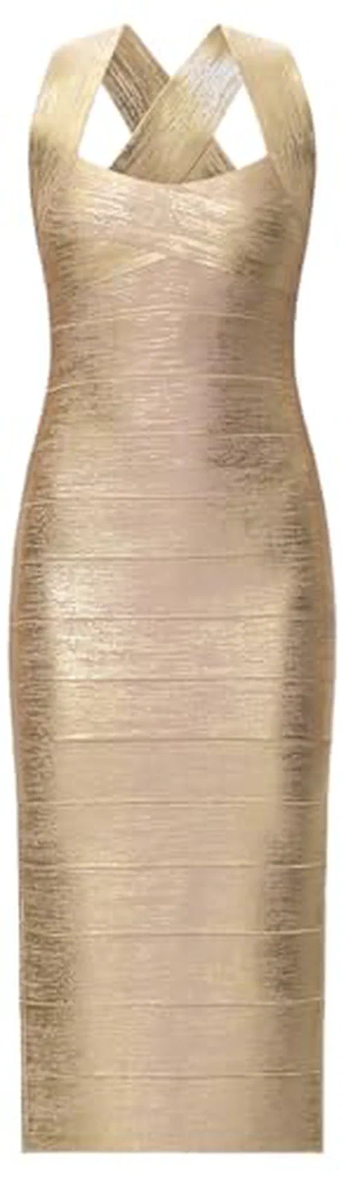 Hervé Léger, The Metallic Sandra Dress, S