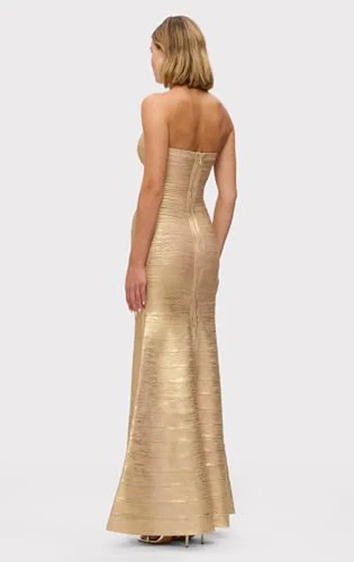 Hervé Léger, The Metallic Sara Gown, S — view 3