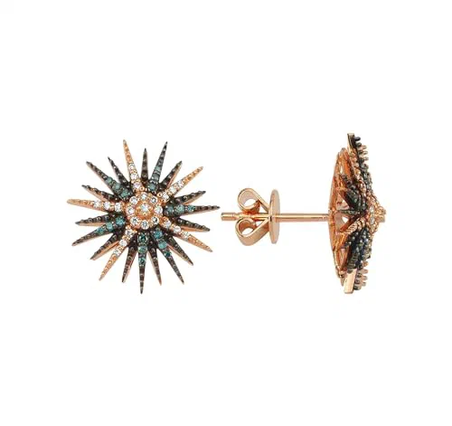 Jardin Star 14k Rose Gold Earring, KP16099