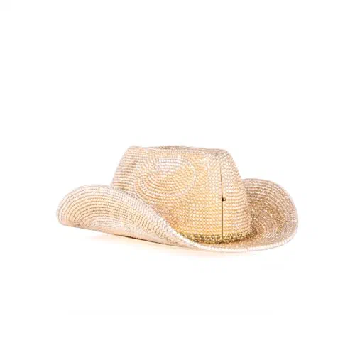 Judith Leiber Couture, Cowboy Hat Cheyenne Crystal-Embellished Convertible Clutch