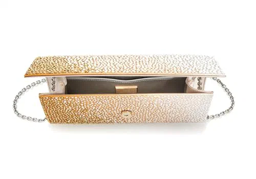 Judith Leiber Couture, Perry Crystal Caviar Clutch — view 3