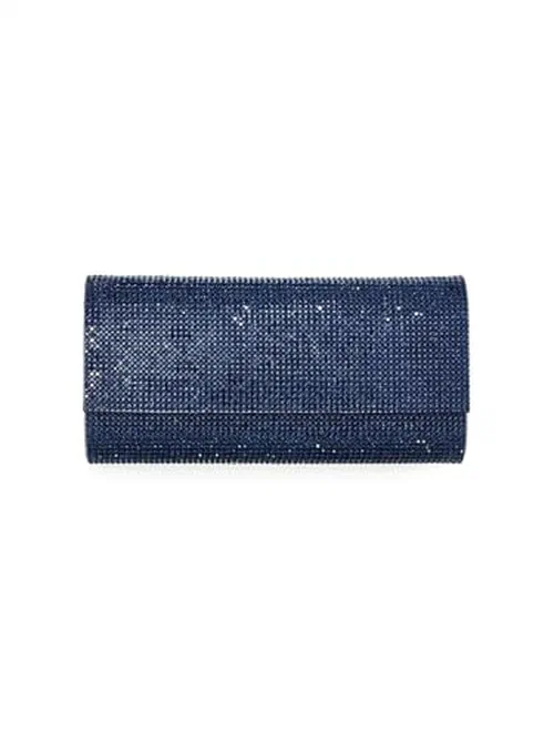 Judith Leiber Couture, Perry Crystal-Embellished Clutch-On-Chain