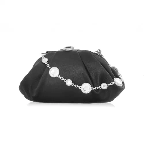 Judith Leiber Couture, Satin Gem-Embellished Clutch-On-Chain