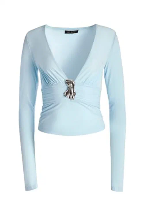 KATE BARTON, Lila V Neck Top