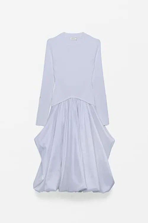 Kenlie Taffeta Knit Midi Dress