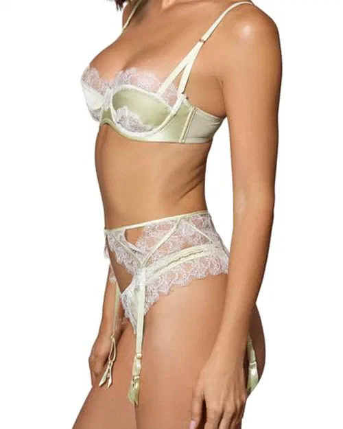 Kiki De Montparnasse, Lace Inset Thong, XS — view 3