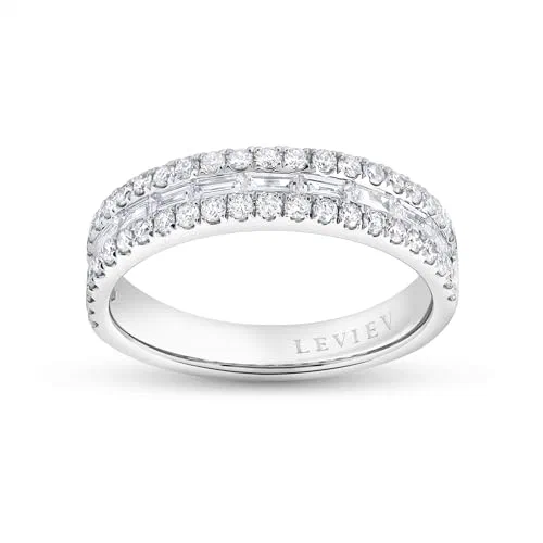 Leviev Leiah .90 Carat Mixed Shape Diamond Ring in 18K White Gold
