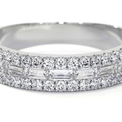 Leviev Leiah .90 Carat Mixed Shape Diamond Ring in 18K White Gold — view 3