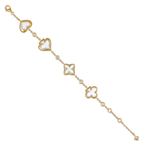 Leviev, Royal Suite 16.24 Carat Mother of Pearl & Diamond Bracelet in 18K Gold