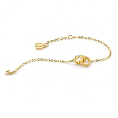 Leviev, Stronger Together 0.14 Carat Diamond Charm Bracelet in 18K Gold Vermeil — view 3