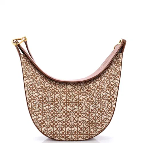 Loewe, Pre-Loved Luna Hobo Anagram Jacquard
