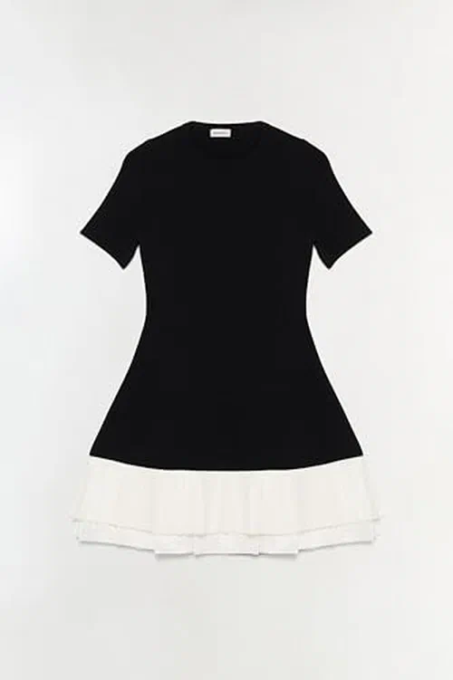 Lorin Taffeta Knit Midi Dress