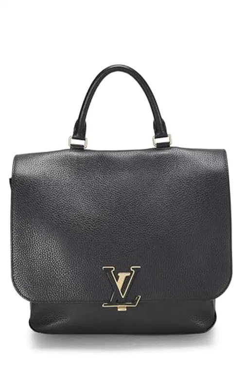 Louis Vuitton, Pre-loved Black Taurillon Leather Volta