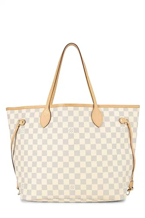 Louis Vuitton, Pre-loved Damier Azur Neverfull MM NM