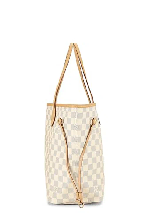Louis Vuitton, Pre-loved Damier Azur Neverfull MM NM — view 3