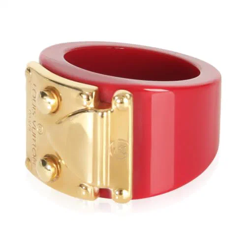 Louis Vuitton, Pre-Loved Lock Me Ring, Gold Plated, 6.5 US — view 3
