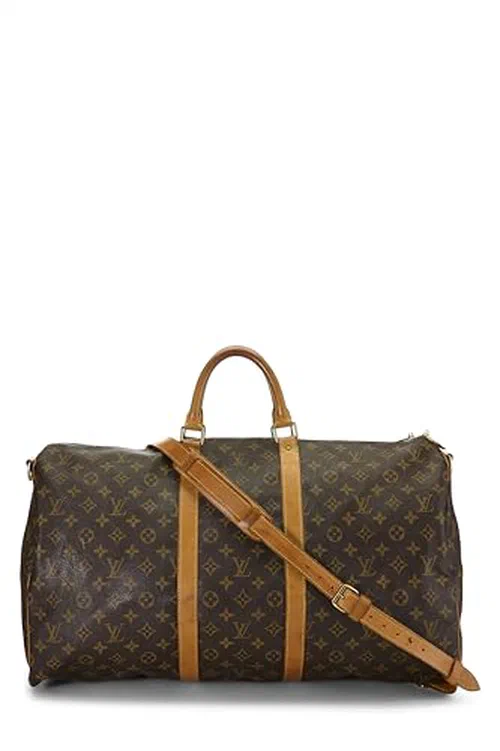 Louis Vuitton, Pre-loved Monogram Canvas Keepall Bandouliere 55