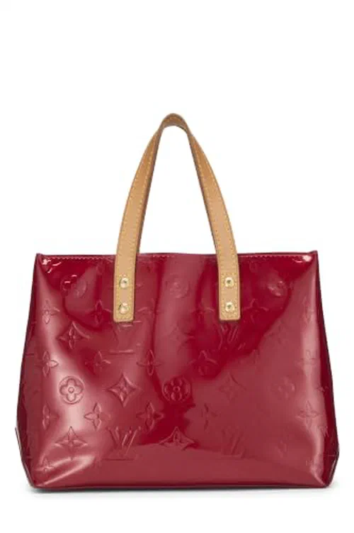 Louis Vuitton, Pre-loved Red Monogram Vernis Reade PM