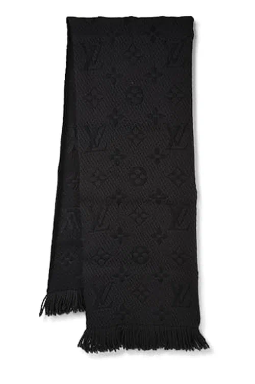 Louis Vuitton, Pre-Loved Wool Logomania Scarf