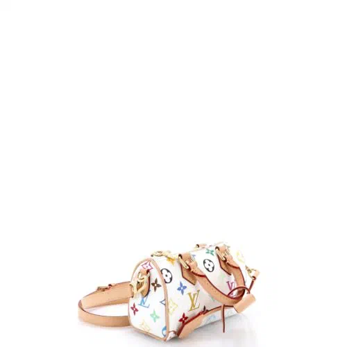 Louis Vuitton, Pre-Loved x Takashi Murakami Speedy Bandouliere NM Bag Nano — view 3