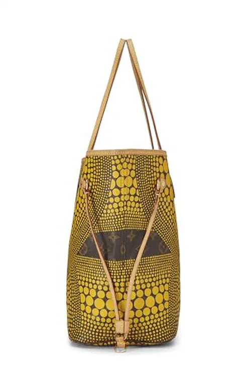 Louis Vuitton, Pre-loved Yayoi Kusama x Louis Vuitton Yellow Monogram Dots Infinity Neverfull MM — view 3