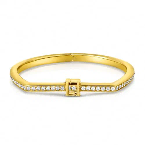 Luce Continua 1.68 Carat Diamond Bangle in 18K Gold