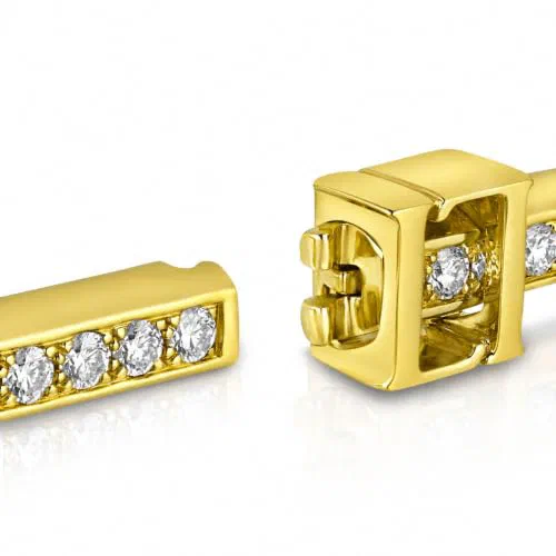 Luce Continua 1.68 Carat Diamond Bangle in 18K Gold — view 3