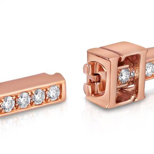Luce Continua 1.68 Carat Diamond Bangle in 18K Rose Gold — view 3