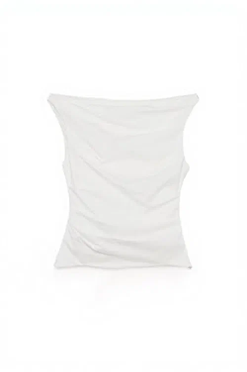 Maisel Draped Cotton Top