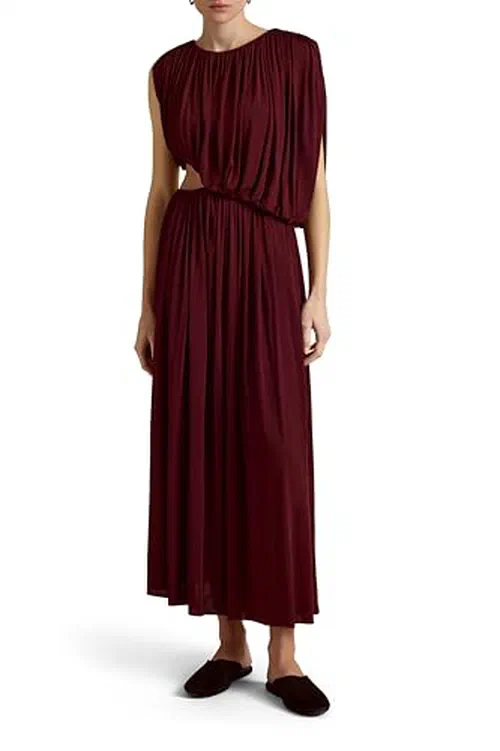 Marina Moscone, Draped Jersey Dress