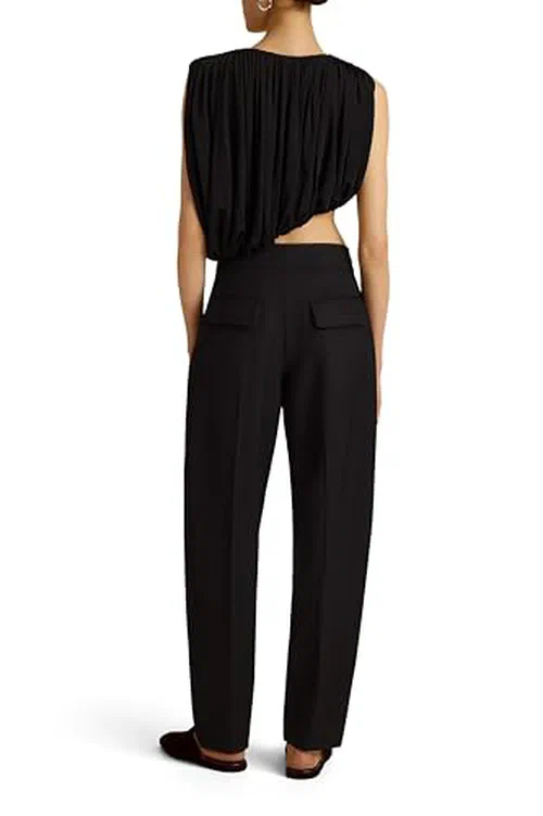 Marina Moscone, Draped Jersey Top — view 3