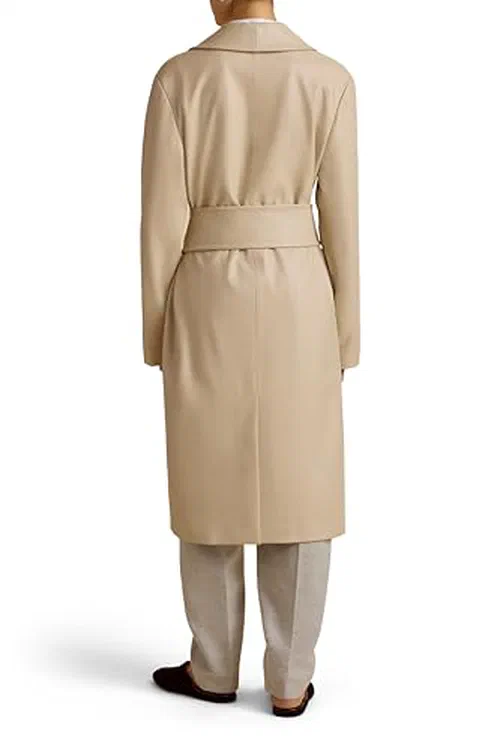 Marina Moscone, Leather Robe Coat — view 3