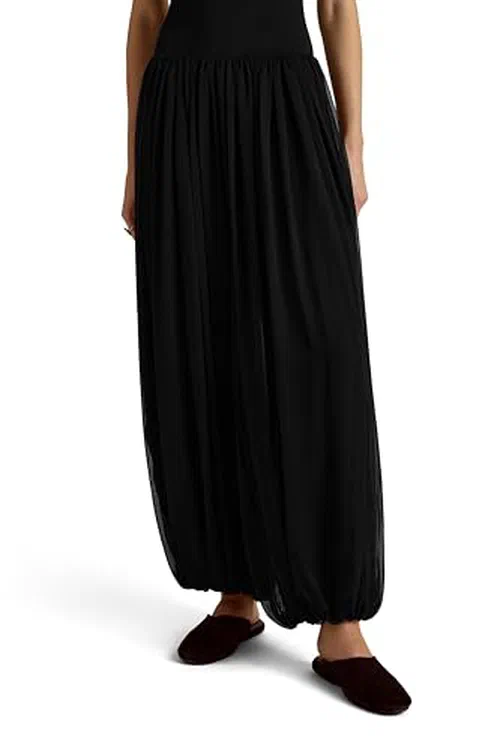 Marina Moscone, Silk Gathered Cocoon Pant