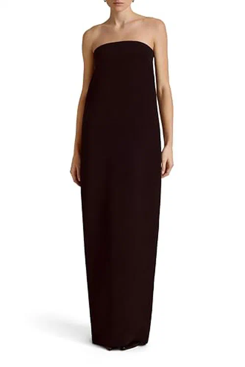 Marina Moscone, Strapless Cocoon Dress